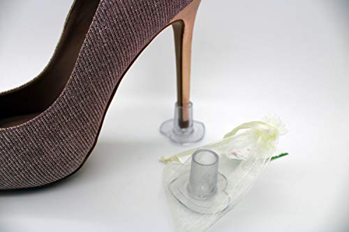 Pack de 100 pares - 4 Tallas - Protectores de tacones o Cubretacones para Bodas o eventos, Elija su pack de 10, 30, 50, 75 y 100 pares