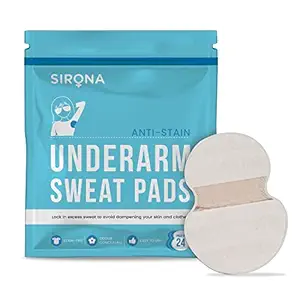 Sirona Disposable Underarm Sweat Pads for Men and Women - 24 Pads