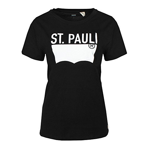 Levi's Damen T-Shirt The Perfect Tee St Pauli Schwarz, Größe:M Levi's Damen T-Shirt The Perfect Tee St Pauli Schwarz, Größe:M