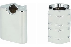 LK TREND & STYLE Glutkiller CHROM für sauber Aschenbecher und Hände (Dreick + Sechseck = 2 Glutkiller)