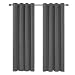 Produktbild Deconovo Verdunkelungsvorhang Ösen Gardinen Schlafzimmer Ösenvorhang Blickdicht 213x132 cm Hellgrau 2er Set