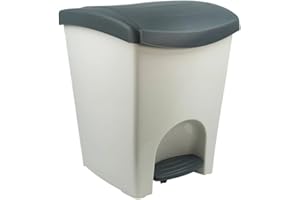 SP Berner - Poubelle de recyclage 50 l avec couvercle hermétique - Écologique pour séparation des déchets - Design moderne et résistant - Idéal pour cuisine, bureau ou commerce - Fabriqué en Espagne