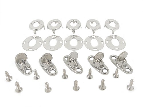 Brand: Ossian BPS A4 894-897 R00 Kit de Torniquetes de Giro 6mm de Acero Inoxidable Marino 316 (5 Sets)