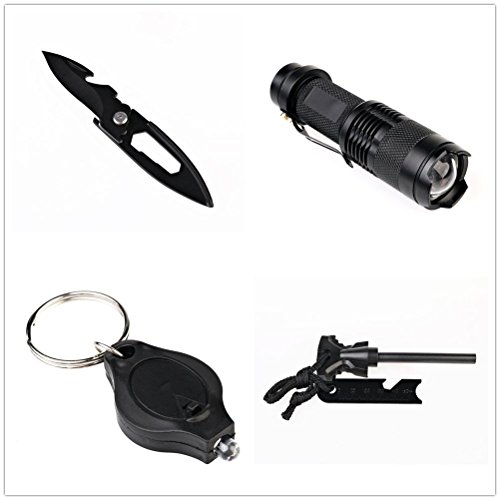 Outdoor Survival Set Bundeswehr Survival Messer Werkzeug Multitool US Army Trekking Camping Überleben Rettung Militär Fallschirmjäger - 3