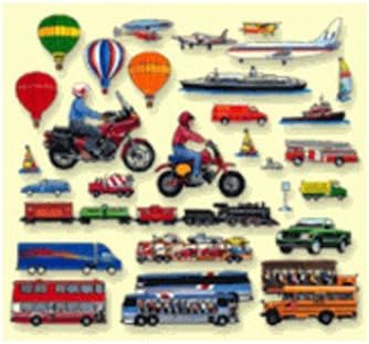 Little Folk Visuals Trucks Trains and Planes Felt Figures For Flannel Boards Add on Pack LFV25709 by Little Folk Visual