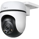 Tp-Link Tapo C500 V2.0 رؤية ليلية مضاءة وملونة، إنذار للصوت والضوء، أفقي/عمودي 360 درجة، واي فاي خارجي آمن
