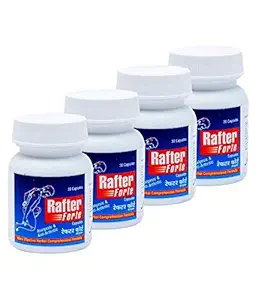 RAFTER FORTE capsules :HERBAL JOINT SUPPORT SUPPLEMENT 30 CAP 500MG Capsule Natural Pack of 4