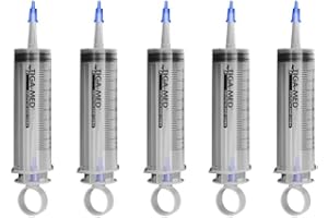 TIGA-MED Jeringas de burbujas, 5 unidades, 100 ml, jeringas de 3 piezas, jeringas desechables