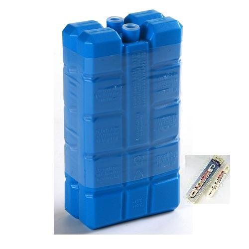 6 Kühlelemente Kühlakkus mit je 200g für Kühltasche Kühlbox etc. inkl. einem Kühl- / Gefrierschrankthermometer - 2