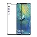 Produktbild XMTN Huawei Mate 20 Pro 6.39" Displayschutzfolie,3D Gekrümmte Kante Full Coverage 0.3mm Dünn-9H Härtegrad Ultra-klar Glasfolie Display Schutz Folie für Huawei Mate 20 Pro Smartphone (2 Pack)