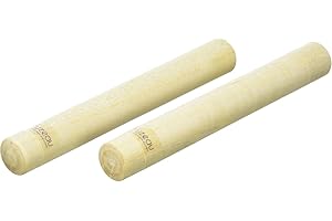 Fuzeau - Paire Claves Bois Acacia - Instrument Musique Percussion Afro-Cubaine Authentique - Éveil Musical Enfant Adulte - Rythmes, Préhension Facile, Apprentissage Ludique - Dès 3 Ans - Réf. 7991