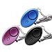 Produktbild ZOCONE Persönlicher Alarm Taschenalarm 130db Alarm Schlüsselanhänger mit LED-Licht, 3 Stück Personal Alarm bietet Sicherheit für Frauen/Kinder / ältere Menschen/Mädchen / Nacht Arbeitnehmer