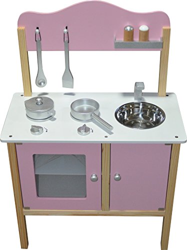 Kidzmotion La Mini Cuisine Wooden Pretend Play Kitchen (Pink) by Kidzmotion