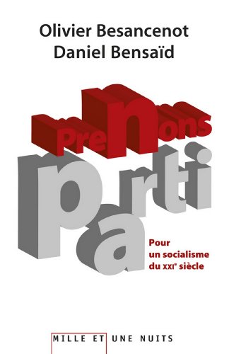 Download Prenons parti. : Pour un socialisme du XXIe siècle (Essais)