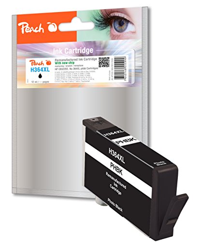 Preisvergleich Produktbild Peach Tintenpatrone foto schwarz kompatibel zu HP No. 364XL, CB322EE