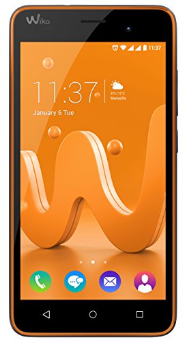 Wiko Jerry Smartphone d  bloqu   H   Ecran  5 Pouces - 8 Go - Double SIM-Micro - Android  Gris sid  ral Orange