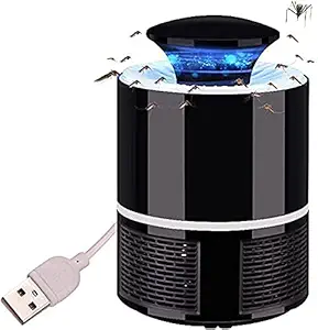 LACOSSI Eco Trap Lampr Home,Portable Foldable Soccer Nets with Carry Bag USB Powered Electronic Fly Inhaler Mosquito Killer Lamp, Mosquito Killer Machine. All Killer LAMP (Black #)