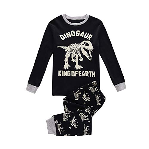 Preisvergleich Produktbild Beikoard Pyjamas für Babyjungen 2PCS Outfits Kleidung Set Cartoon Dinosaurier Tops Hosen Outfits Set Schlafanzug Slim Fit Nkmnightset Trainingsanzug