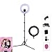 Price comparison product image LED Dimmable Ring Light Fluorescence Set Lighting Kit 14"Outer 9" Inner 60W 5500K with Light Stand Bluetooth Remote Control Makeup Mirror for Make Up Smartphone Youtube Video Studi