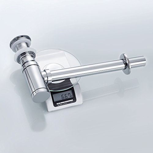 WOOHSE® Elegant Design Siphon waschbecken waschbecken überlauf zylindrische Form Syphon Messing verchromt - 6