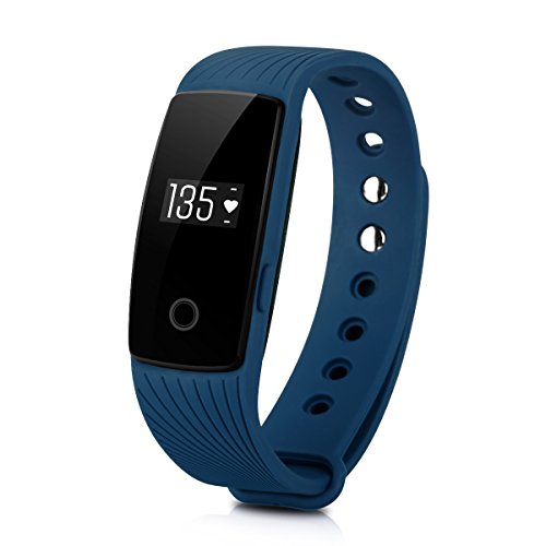 DIGGRO ID107 - Fitness Armband mit Herzfrequenz Sensor (OLED Display, Smart Armband Fitness Tracker mit Pulsmesser Aktivitätstracker Schrittzähler Schlafanalyse Kalorienzähler für ios Android)