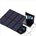 Produktbild Solar Ladegerät, X-Dragon 40W Tragbares, faltbares und wasserdichtes Solarpanel Tragbares Leichtgewicht Outdoor Kompatibel mit Allen Handys, iPad, Kamera, Tablet, Bluetooth Lautsprecher (Schwarz)