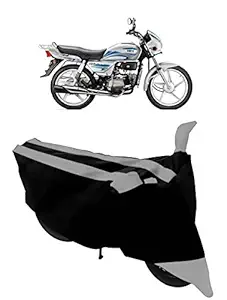 ABORDABLE Water Resistant Dustproof Bike Cover Compatible with Hero Splendor Plus All Weather Quality Fabric (Grey)