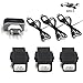 Produktbild WEIWEITOE-DE 3 In 1 Multifunktions Ladegerät 7.4V 1100mA Quadcopter Akku Adapter für SG900-S Drone Zubehör, schwarz,