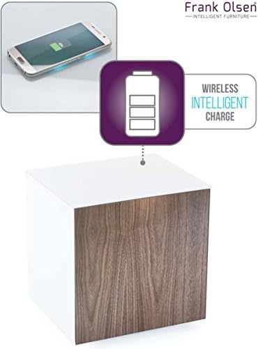 Frank Olsen Intel White and Walnut Lamp Table