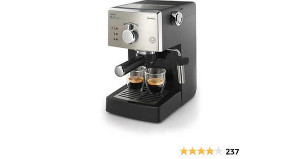 Philips Saeco Manual Espresso machine - coffee makers (Espresso machine,  Cappuccino, Black, Chrome, Stainless steel, Steel, Coffee/Espresso) :  Amazon.de: Home \u0026 Kitchen