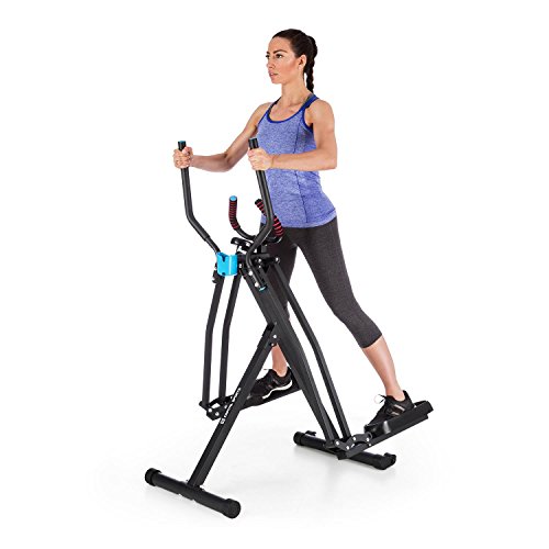 CAPITAL SPORTS Crosswalker Crosstrainer Heimtrainer (vertikale + horizontale Schwingbewegung, Trainingscomputer, Schaumstoffpolsterung, Getränkehalterung, klappbar) schwarz + silber - 2