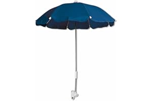 VR VETRINEINRETE Vetrineinrete® Ombrellino per passeggino parasole ombrello Ø70 cm per carrozzina protezione dai raggi solari uv accessori per carrozzino blu C10
