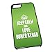 Price comparison product image Black Cover for iPhone 5/5s 1047 GREEN Keep Calm and Love Doner Kebab