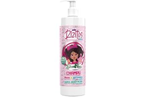 Dona Flora - Shampooing Mis Risitos Kids - 500ml - Soin Doux et Démêlant pour Enfants - Enrichi en Aloe Vera, Karité, Coco et Bambou