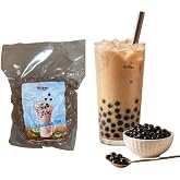 Kajal Real Tapioca Beads for Bubble Tea - 1kg | Tapioca Boba Balls with Milk | Perfect for Latte, Iced Coffee, Iced Tea