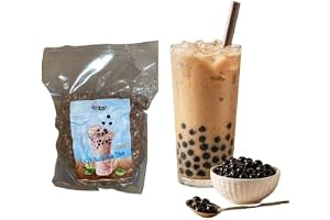 Kajal Real Tapioca Pearls for Bubble Tea – 1 kg | Tapioka Boba Balls for Boba Milk Tea | Perfekt för boba-mjölkte, iskaffe, iste, slush och blandade fruktdrycker