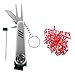 Produktbild MagiDeal 6 In 1 Edelstahl Multi-Tool Set: Golf Divot / Reiniger / Ballmarker Werkzeugset Schlüsselanhänger Taschenwerkzeug + 100pcs Professionelle Golf-Tees