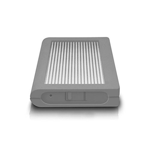 CalDigit Tuff USB-C Portable Rugged Tough 2TB External Hard Drive USB 3.1 Type-C, Macbook, 2016 MacBook Pro, MacBook Pro 2017, iMac Pro 2017, all iMacs from 2017, MacBook 2017, Thunderbolt 3 Compatible - Gray