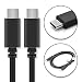 Produktbild subtel® USB Datenkabel (1m) für Maze Alpha 6GB / Alpha 4GB / Comet (USB C auf USB C) USB Kabel Ladekabel schwarz
