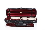 violin rojo trailer Estuche, M-Case Estuche para violín de madera 4/4 color Rojo M-Case