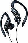 JVC Adjustable Ear Clip Sweat Resistant In-Ear Sports Headphone - Black