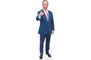CELEBRITY CUTOUTS Nigel Farage (Pointing) Life Size Cutout