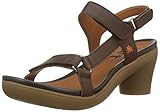 Tipo de tacón: Tacón ancho Art 1472 Grass Brown/ALFAMA, Sandalias con Correa de Tobillo para Mujer, Marrón, 38 EU
