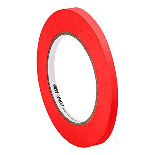 Cinta de embalar de TapeCase 3M 3903 6 mm x 3 6m rojo adhesivo de vinilo y caucho convertido de cinta 3M 3903 12 6 PSI de resistencia a la tensi n 3 6 m de largo 6 mm de ancho Cinta de embalar de TapeCase 3M 3903 6 mm x 3 6m rojo adhesivo de vinilo y caucho convertido de cinta 3M 3903 12 6 PSI de resistencia a la tensi n 3 6 m de largo 6 mm de ancho