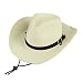 Produktbild Fletion Sonnenschutz Sommer Strohhut Unisex Bowler-Hut Cowboy-Hut Große Krempe Sommerhut Strand Kappe Sandstrand Sonnenhüte