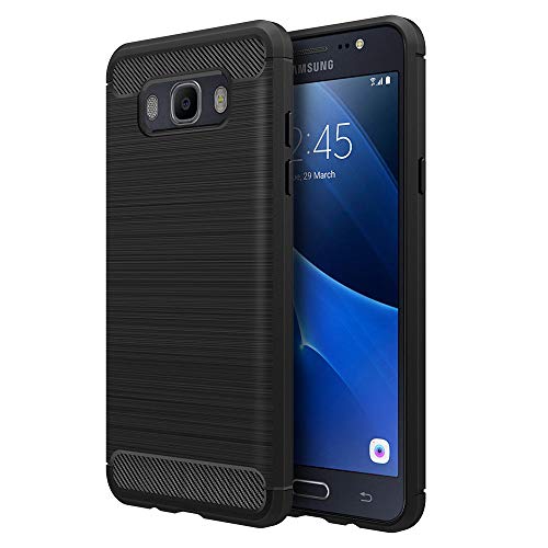  Versi  n actualizada  Funda Samsung Galaxy J7 2016   5 a  os de garant  a  Simpeak funda carcasa case para Samsung Galaxy J7 2016 Silicona  Negro