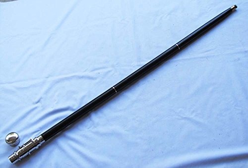 Shiv Shakti Enterprise Gehstock aus, ca. 95 cm, mit Messinggriff und integriertem Fernrohr, Sammlerstück - 5