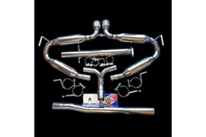 MALIAN EXHAUST, BARBARIAN RACING Malian Exhausts Catback Exhaust Exhaust for MINI Cooper S R52, Twin 3 1/4" Rolled Tailpipe