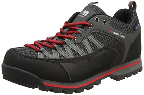Karrimor Spike Low 2 Weathertite, Zapatillas de Senderismo para Hombre, Negro (Black Red), 39 EU