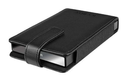 Icy Box IB-290StUS-B Externes Gehäuse für 2,5″ (6,35 cm) SATA HDD/SSD mit USB 2.0 & eSATA Anschluss, Aluminium, Kunstledertasche, schwarz - 8